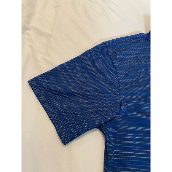 PGA Tour Men's Polo Shirt Short Sleeve Athletic Sportswear Blue Stripe XXL - Picture 4 of 12